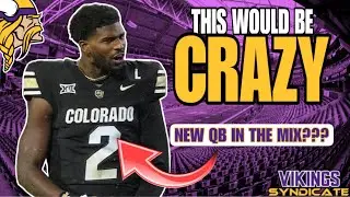 Shedeur Sanders seen Sporting a Minnesota Vikings Hat at the NFL Combine!