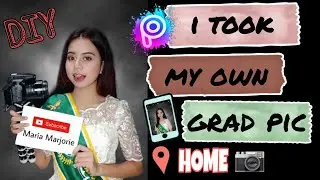 diy graduation picture at home + tips & how to edit photo