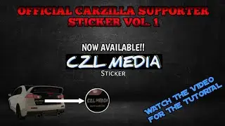 Carzilla Supporter Sticker vol.1 Available now | Carzilla