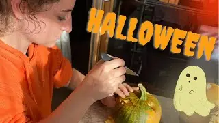 Pumpkin carving with Friends 🎃 | Happy Halloween 2021 | EXPLORE WITH REBECCA