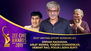 Best Film Writing | Finest Film Andhadhun | Zee Cine Awards 2019