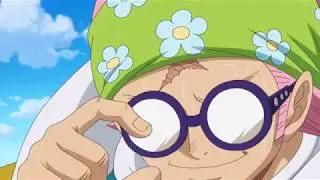 Koby saves Dressrosa and Prodence ships from torpedo - One Piece Ep 879