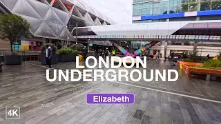Riding London's Best Train Line! 🚄 | Elizabeth Line Journey to London Heathrow from Canary Wharf