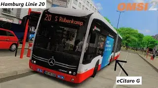 OMSI 2 Hamburg Linie 20: Unterwegs mit dem MB eCitaro G | Bus Simulator