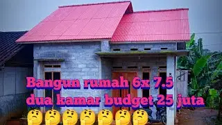 BIKIN RUMAH MINIMALIS BUDGET 25 JUTA (2kamar ruang tamu dan ruang keluarga)