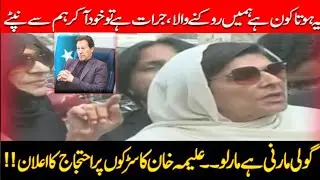 Ban On Imran Khan Meeting ||Aleema Khan Fiery Press Conference || Reply To Atta Tarar || PTI Protest
