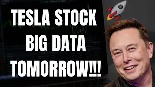 🔥 TESLA STOCK BIG DATA TOMORROW! TSLA, SPY, QQQ, ES, NQ, BTC, AMD, NVDA, & AAPL! 🚀