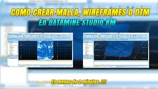 Como crear SUPERFICIE, MALLA DE TRIANGULACION O WIREFRAME en DATAMINE STUDIO RM // Super F&aacute;cil