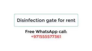 Sanitizing gate for rent