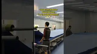 Cutting the SMS the material of Surgical Gown-Woozon Healthcare #ppe #woozon #nonwoven #surgicalgown