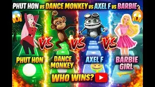 TILES BATTLE : Phut Hon vs  Dance Monkey vs Crazy Frog vs Barbie Girl!