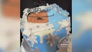 #Baby #Fondant #Cake #BabyShower #Baby&nbsp; #WinterWonderland  Winter Wonderland Baby Shower Cake!