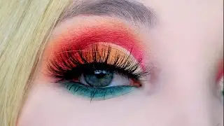 Color is POWER| Summer Half Cut Crease fr EYN Bright Matte Palette | Amber Rousey