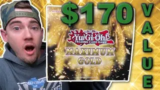 $170 VALUE in this MAXIMUM GOLD YuGiOh Box Opening!