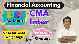 CMA Inter Financial Accounting Syllabus, Chapter Wise Weightage & Important Chapters #cma #cmainter