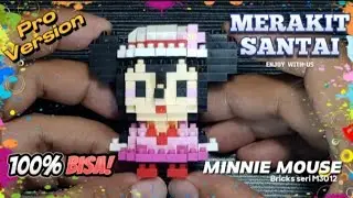 Merakit santai lego bricks Minnie Mouse seri M3012