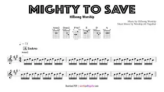 Mighty To Save - Hillsong Worship | Sheet Music, Chord, Lyrics