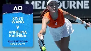 Xinyu Wang v Anhelina Kalinina Highlights | Australian Open 2026 First Round