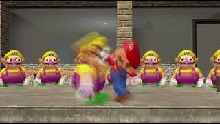 Mario fighting wario