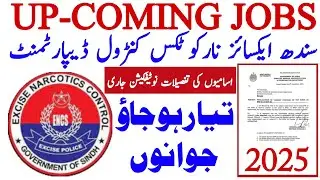 Sindh Excise Taxation & Narcotics Control Department Up Coming Jobs Update | Technical Job Info 1.0