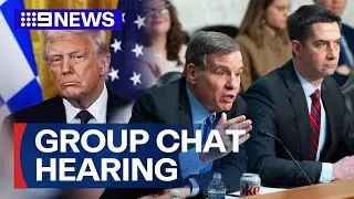 Trump official takes responsibility for war group chat leaks | 9 News Australia