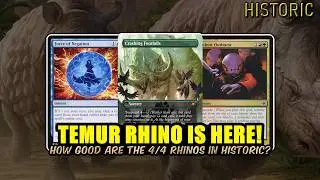 Temur Rhino Is Finally Here In Historic Format! | Historic BO3 | MTG Arena