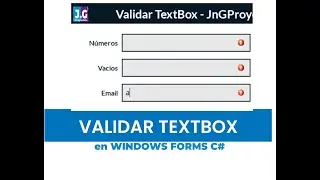 Validar TextBox (solo números, vacíos, email) | C# Windows Forms