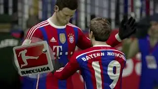Ivan Perisic scores for FC Bayern against Schalke 04 - FIFA 15 Career Mode Bundesliga