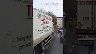 Out-of-control lorry crashes into parked cars