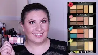 ОБЗОР *НОВОЙ* ПАЛЕТКИ RIMMEL MINI POWER | ПРИМЕРКА И ПЕРВЫЕ ВПЕЧАТЛЕНИЯ