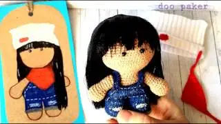 ВЯЗАНАЯ КУКЛА ♥ ПУПСИК ЙОЙО ♥ КАК ВЯЗАТЬ КУКЛУ ♥ АМИГУРУМИ ♥ КУКЛА КРЮЧКОМ