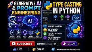 Type Casting in Python | What is Type Casting? | Why we need Type Casting | Implicit & Explicit
