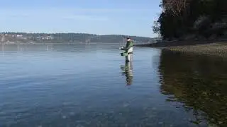 Beach Fishing set up for Puget sound