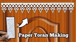 Paper Toran Making | How To Make Toran | Paper Cutting | Paper Decoration