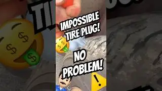 🆘 Flat Tire Emergency? IMPOSSIBLE (Sidewall) Plug DIY Fix🤔