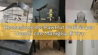 Recensione del PawHut Gabbia per Uccelli con Maniglia di Trasporto e Vassoio Estraibile, Gabbietta p