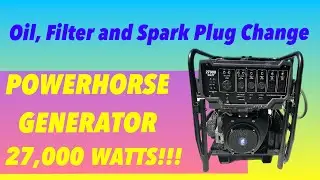Powerhouse 27,000 Watt Generator Oil Change  #generator #powerhorse #diy #hurricane #prepping
