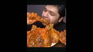 Schezwan rice with chicken curry #mukbang #youtubeshorts #eatingshow #chicken #food #eating #asmr