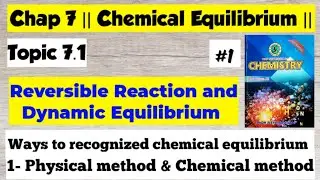 Reversible Reaction and Dynamic Equilibrium | Chap 7 Chemical Equilibrium | Class 11 Chemistry Sindh