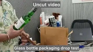 Glass bottle paper packaging drop test