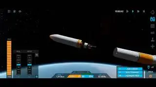 Delta iv heavy rocket launch into orbit