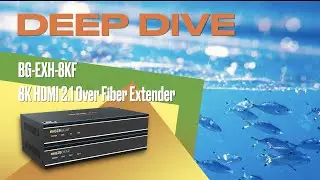 BZBGEAR Deep Dive BG-EXH-8KF | 8K HDMI 2.1 Fiber Extender