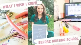 What I wish I knew before nursing school