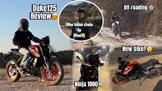 KTM Duke 125 Review 😍|Short off-roading test 👻| Amazing machine 💥| Random Ninja 1000 Milgye😱🔥 