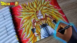 How to Draw Goku Super Saiyan 100🔥- Step by step Drawing tutorial [ Dragonball ]
