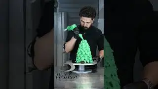 آموزش کیک کاج کریسمسی | Christmas Pine Tree Cake