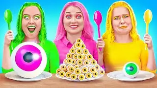 SFIDA DEL CIBO GRANDE, MEDIO E PICCOLO || Mukbang Cibo Grande E Piccolo con 123 GO! SCHOOL