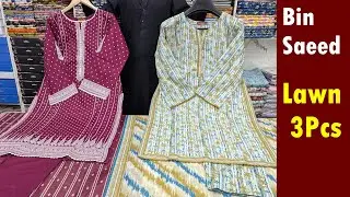 Bin Saeed Lawn 3pcs | Whatsapp for Order 03319029071 | Buy Original brand at wholesale