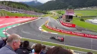 F1 Austrian Grand Prix 2015 Qualifying - View from the stands [HD 1080p]