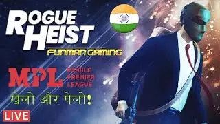 🇮🇳  Rogue Heist Mobile Gameplay Live | Made in India Game by MPL | PUBG Alternative?? -रोग हाइस्ट
